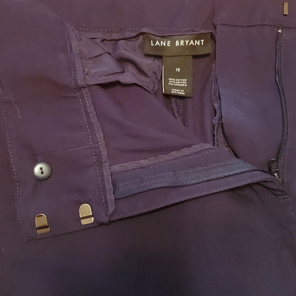 Womens Navy Lane Bryant Pants
